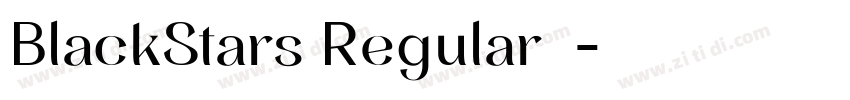 BlackStars Regular◆字体转换